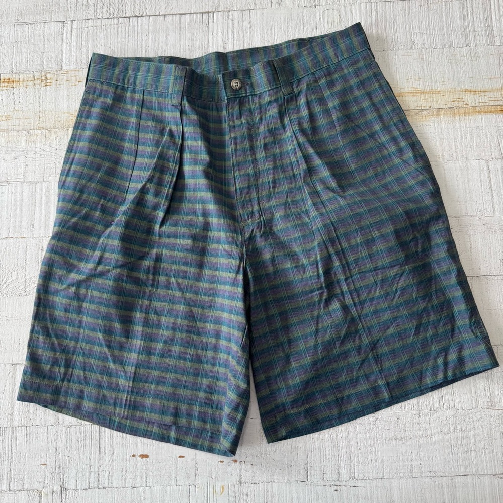 Vintage American Eagle Outfitters size 32 Plaid Chino‎ Shorts NWT 1977-1985